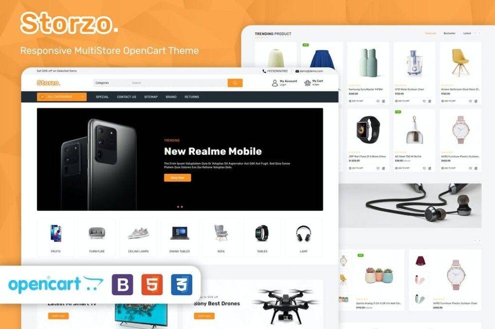 Storzo – Multipurpose E-commerce Opencart 3 Theme Download