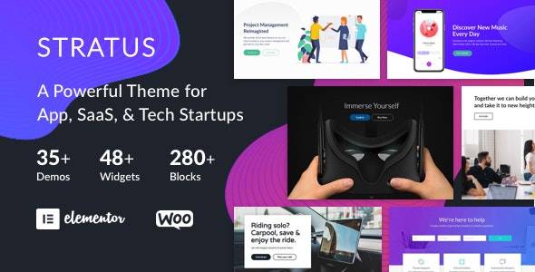 Stratus v4.2.4 – App, SaaS & Software Startup Tech | WordPressTheme