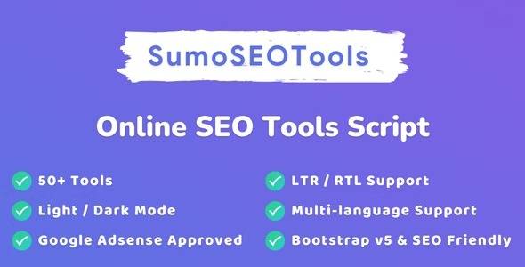 SumoSEOTools v.1.0.1 – Online SEO Tools Script (Updated) | Laravel