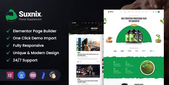 Suxnix v1.2 Health Supplement WordPress Theme Download