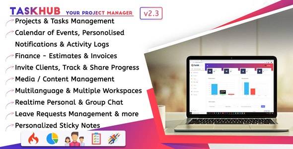 Taskhub v2.4 Project Management Php Script Download