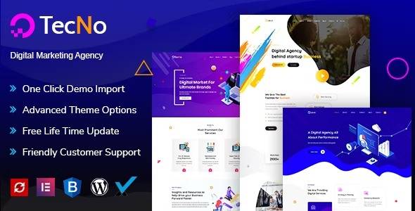 Tecno v1.2 Creative Agency WordPress Theme Download