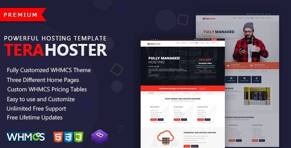 TeraHoster – Professional Hosting Template with WHMCS