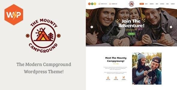 The Mounty 1.2.5 Hiking Campground & Children Camping WordPress Theme Download