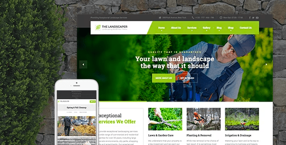 The Landscaper – Lawn & Landscaping WordPress Theme Download