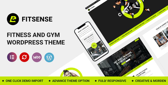 Fitsense v1.1 Gym and Fitness WordPress Theme Download