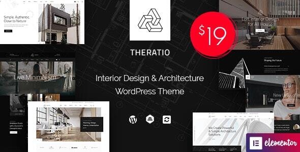 Theratio v1.2.6.1 (Updated) Architecture & Interior Design Elementor Download