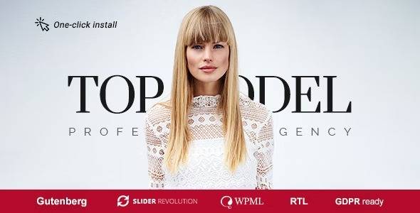 Top Model Agency and Fashion WordPress Theme 1.1.5 Download