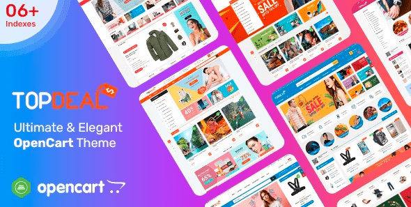 TopDeal MarketPlace - Multi Vendor Responsive OpenCart Theme with Mobile-Specific Layouts