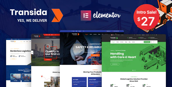 Transida v.1.3 – Best Logistics WordPress Theme Download