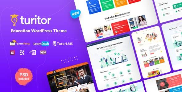 Turitor v1.4.4 – LMS & Education WordPress Theme