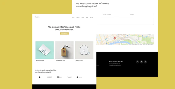 Bulona – Minimal Portfolio & Agency HTML Template Free Download