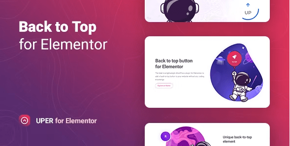 Uper v1.0.4 – Back to Top Button for Elementor