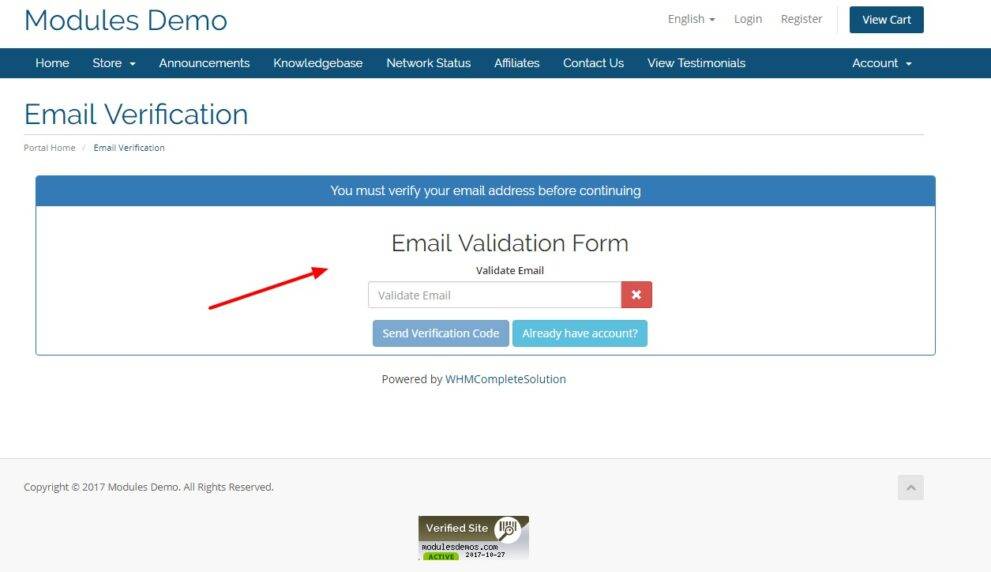 WHMCS Services Email Verification Pro 6.1.0 (Tested)