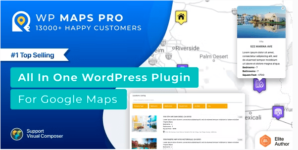 WP MAPS PRO WordPress Plugin for Google Maps