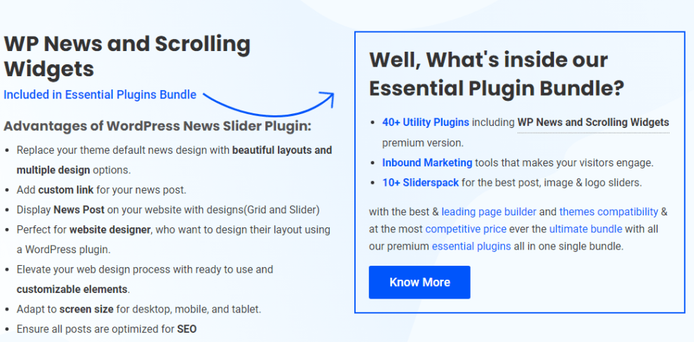 WordPress News and Scrolling Widgets