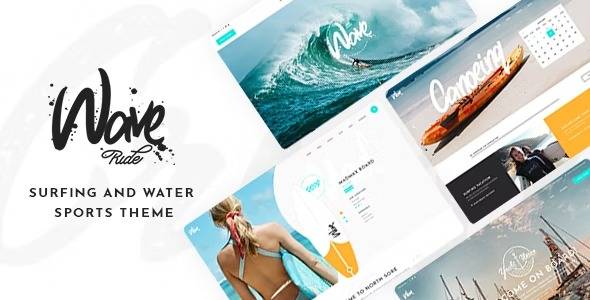 WaveRide v1.3 Surfing and Water Sports WordPress Theme Download