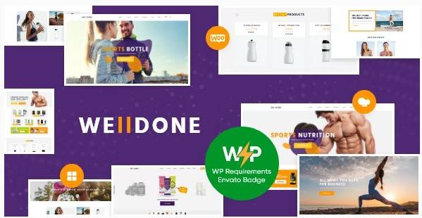 Welldone v1.9.12 – Sports & Fitness Nutrition and Supplements Store WordPress Theme