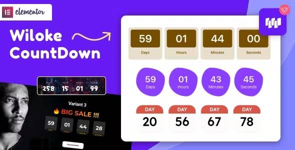 wiloke countdown timer for elementor nulled