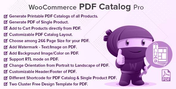 WooCommerce PDF Catalog Pro Nulled