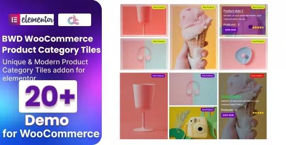 WooCommerce Product Category Tiles Addon For Elementor v1.0