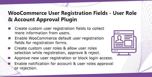 WooCommerce User Registration Plugin Custom Fields validate login customer roles Nulled