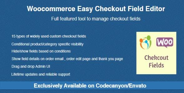 WooCommerce Easy Checkout Field Editor v3.1.19 Download | WordPress Plugin