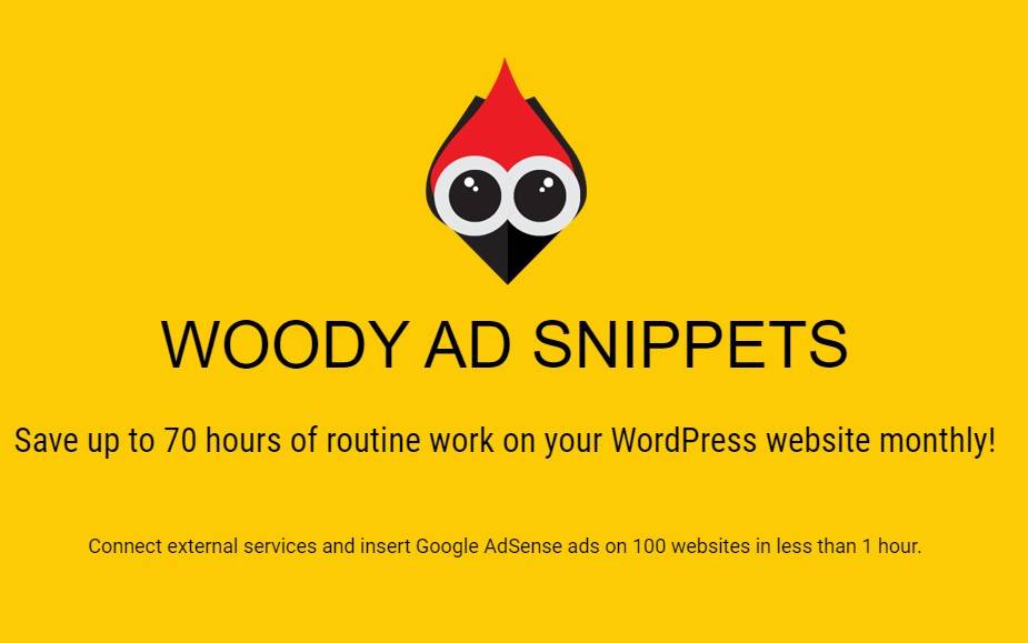 Woody ad snippets v2.4.7 + 1.1.4 – Insert Header Footer Code, AdSense Ads (Updated))