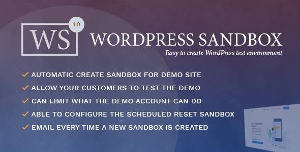 WordPress Sandbox v1.0.3 – Easy To Create a Test Environment