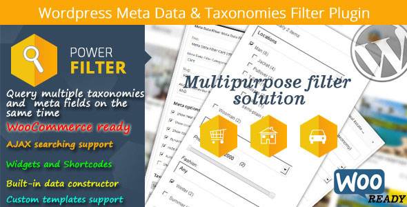 wordpress meta data filter & taxonomies filter