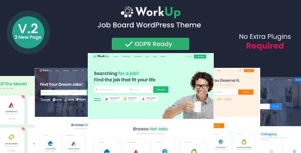 Workup – Best Job Board WordPress theme Download