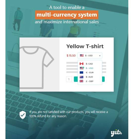 YITH Multi Currency Switcher for WooCommerce v1.15.0 (Tested)