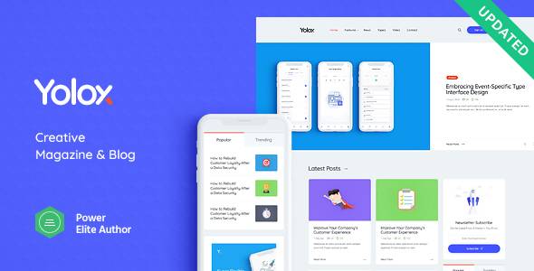 Yolox Modern WordPress Blog Theme for Business & Startup v1.0.11 