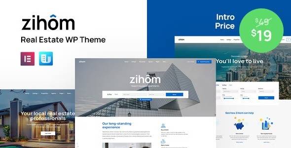 Zihom v1.1.1 Real Estate WordPress Theme Download