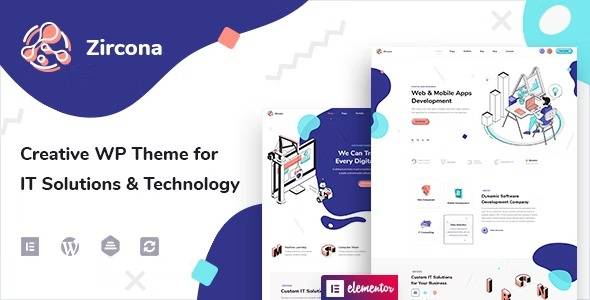 Zircona – IT Solutions & Technology WordPress Theme v1.2.3 (Updated)