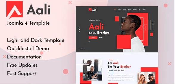 Aali - Personal Portfolio & Resume Joomla 3 & 4 Template