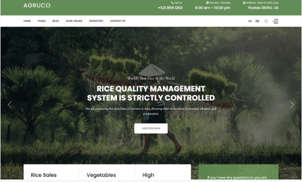 Agruco v1.0 - Agriculture & Organic Food Joomla 4 Template