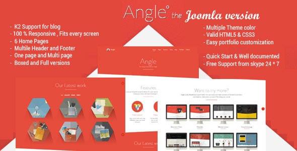 Angle Responsive MultiPurpose Joomla Theme