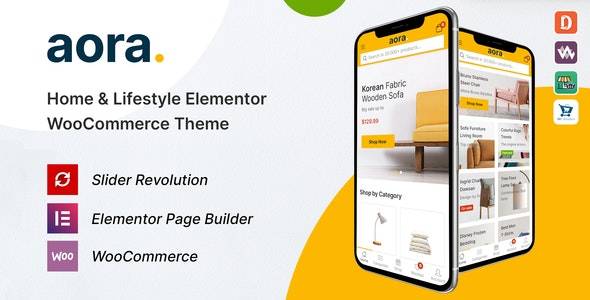 Aora v1.2.18 – Home & Lifestyle Elementor WooCommerce Theme