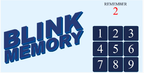 Blink Memory HTML5 Game