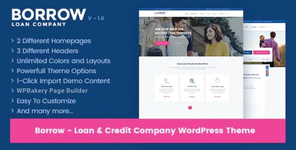 Borrow v1.6.5 – Loan Company Responsive WordPress Theme Download