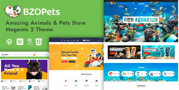 BzoPets v1.0.0 – eCommerce Animals & Pets Store Magento 2 Theme