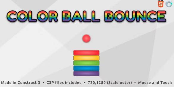 Color Ball Bounce html5 casual game