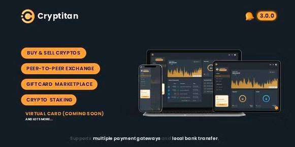 Cryptitan v3.0.0 – Crypto Multi-featured Exchange with ERC20 & BEP20 Crypto Support – Giftcard Marketplace