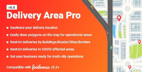 Delivery Area Pro Module for Foodomaa v.1.1 Php Script Download