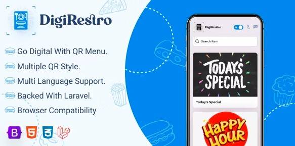 DigiRestro Single Owner Multiple Restaurant QR Menu Generator