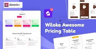 Wiloke Awesome Pricing Table for Elementor v1.0.24