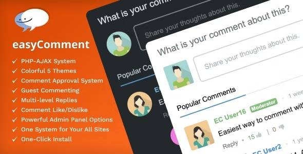 easyComment Nulled PHP Comment Script Free Download