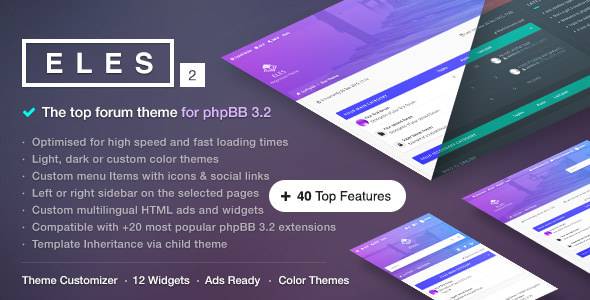 Eles v2.4.0 – Responsive phpBB 3.2 Theme