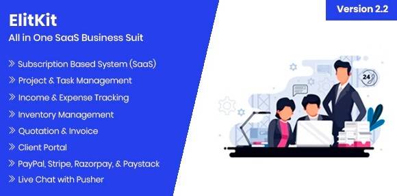 ElitKit v2.3 – All In One SaaS Business Suit | Laravel